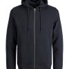 Hombre JACK & JONES | Jjestar Basic Sweat Zip Hood Noos Negro