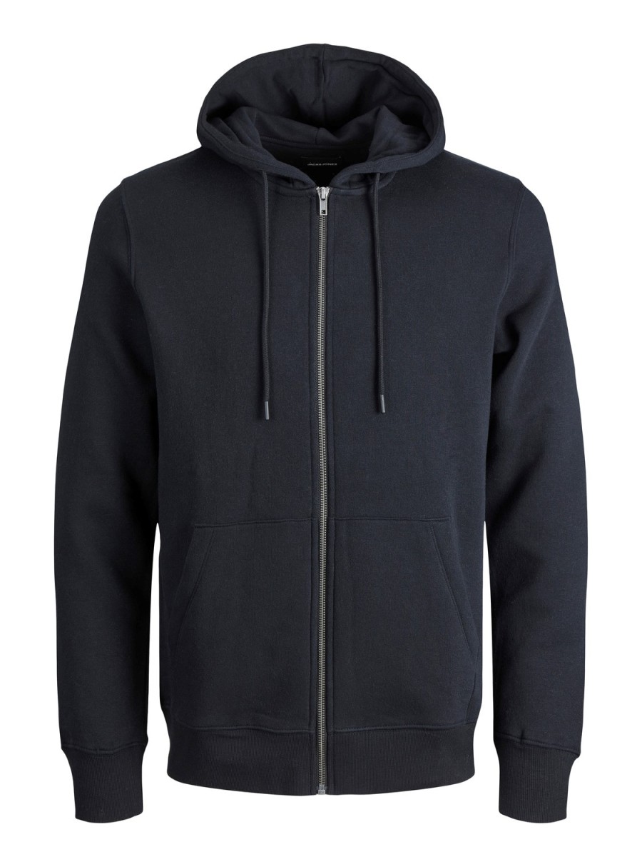 Hombre JACK & JONES | Jjestar Basic Sweat Zip Hood Noos Negro