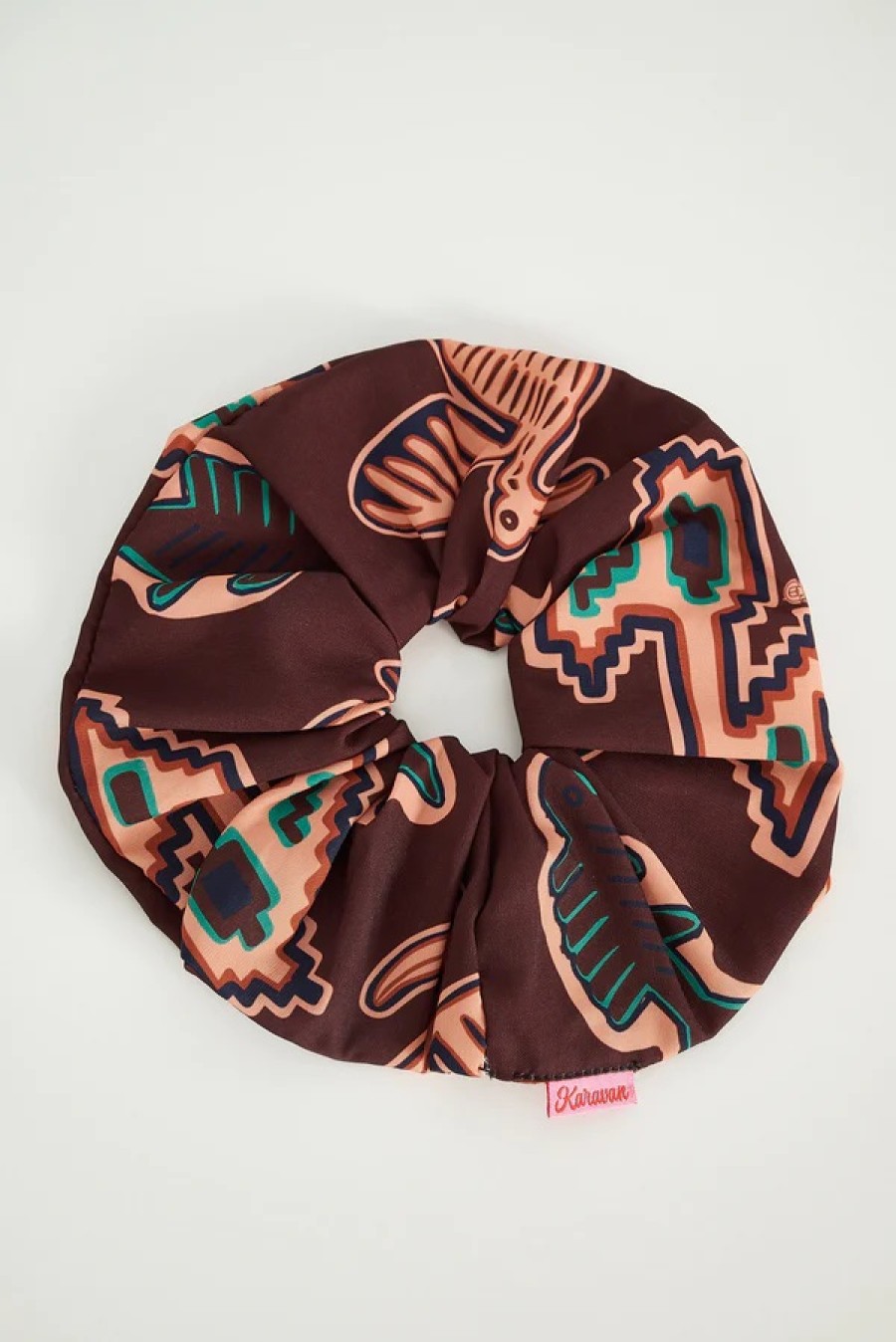 Accesorios ROPA KARAVANA | Tribe Scrunchie (Marron Pescado) - Karavan Clothing