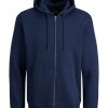 Hombre JACK & JONES | Jjestar Basic Sweat Zip Hood Noos Azul Marino