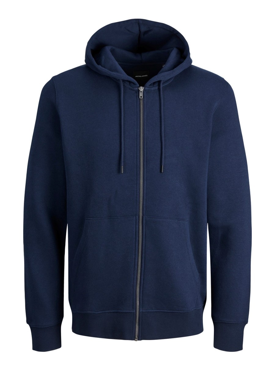 Hombre JACK & JONES | Jjestar Basic Sweat Zip Hood Noos Azul Marino