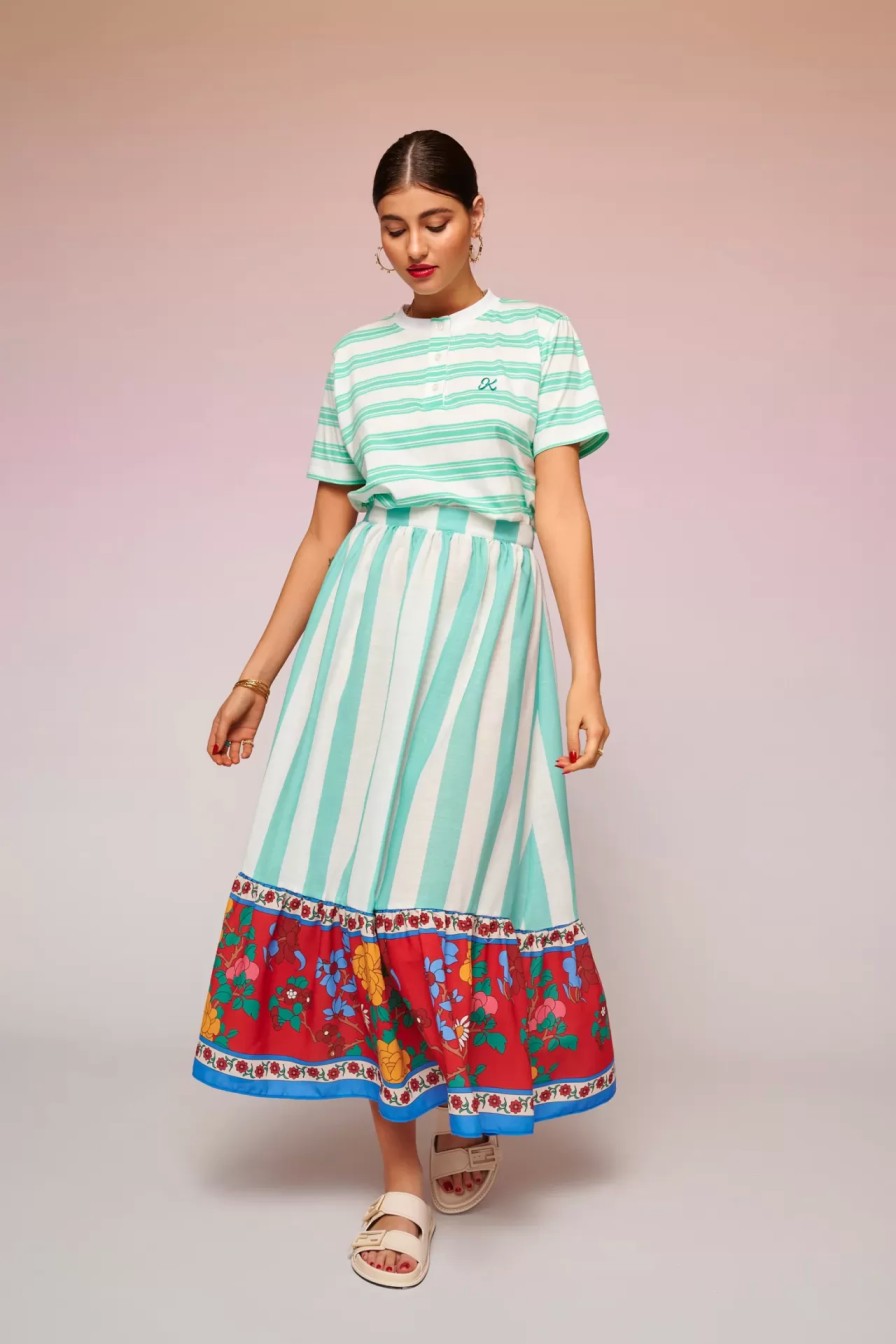 Senora ROPA KARAVANA | Falda Mariloo (Menta) - Karavan Clothing