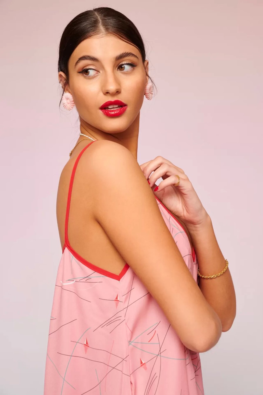 Senora ROPA KARAVANA | Vestido Tati (Lineas Rosa) - Karavan Clothing