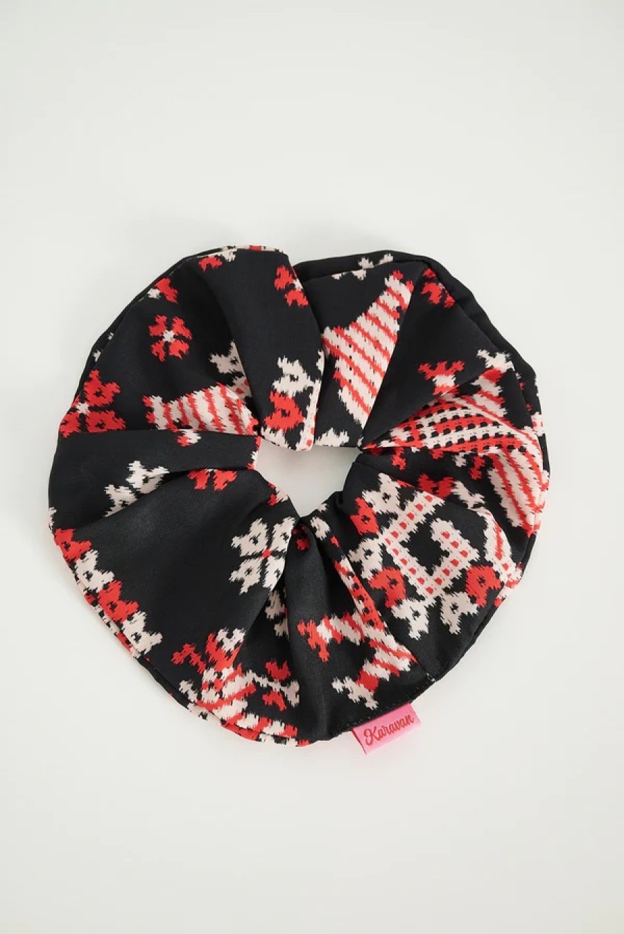 Accesorios ROPA KARAVANA | Tribe Scrunchie (Leones Negro) - Karavan Clothing