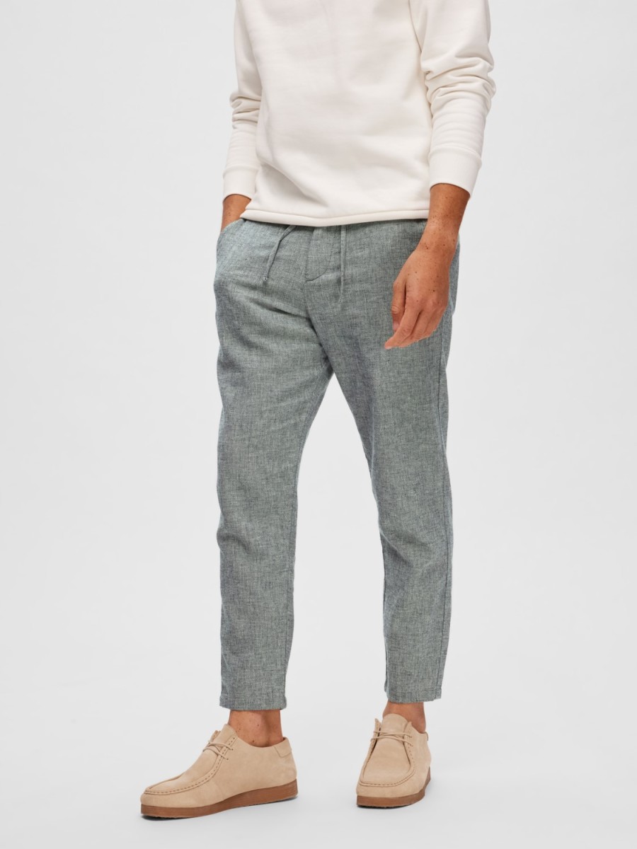 Hombre JACK & JONES | Slh172-Slimtape Brody Pantalon Lino Noos Sky Captain